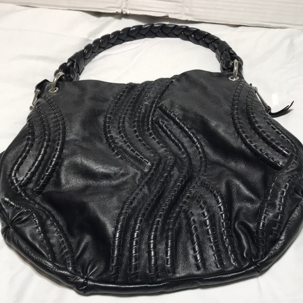 Kenaf shoulder leather bag. Pre-owned but never used - Picture 1 of 4